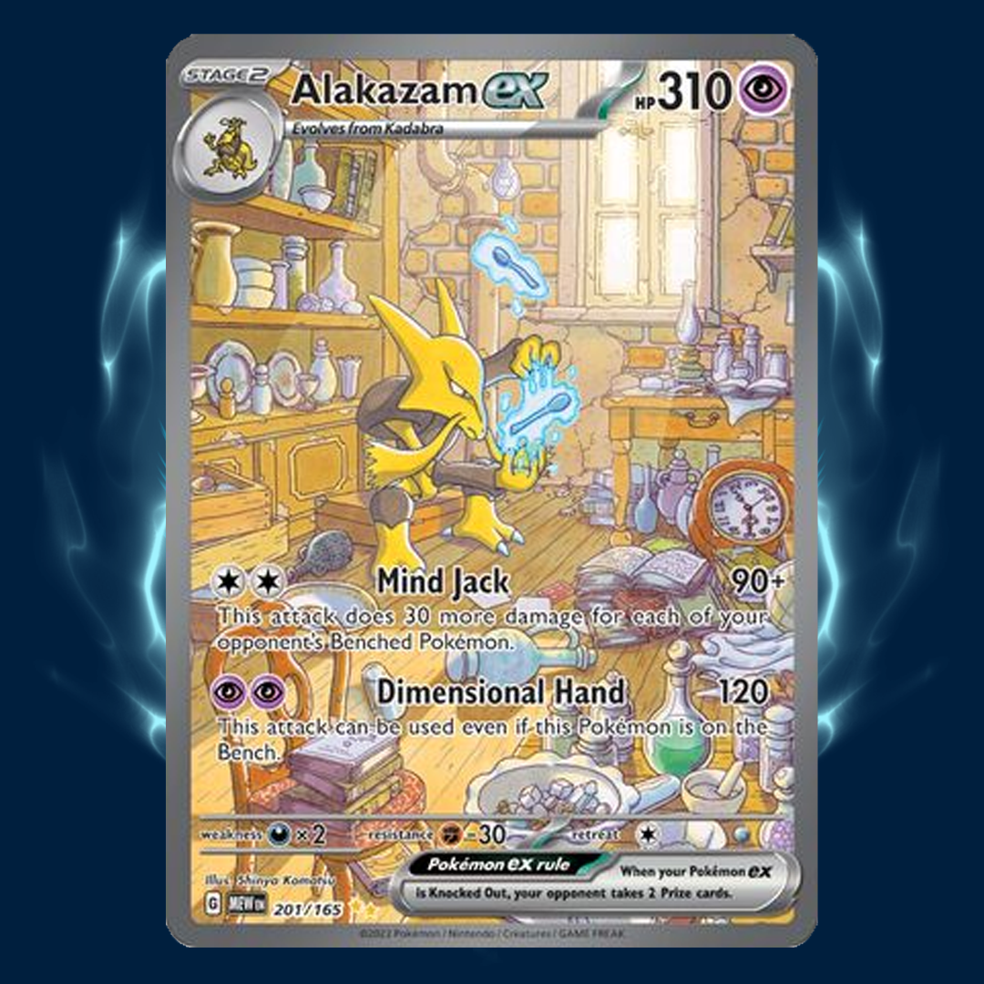 Pokemon 151 Alakazam SIR 201/165 – Card Galaxy