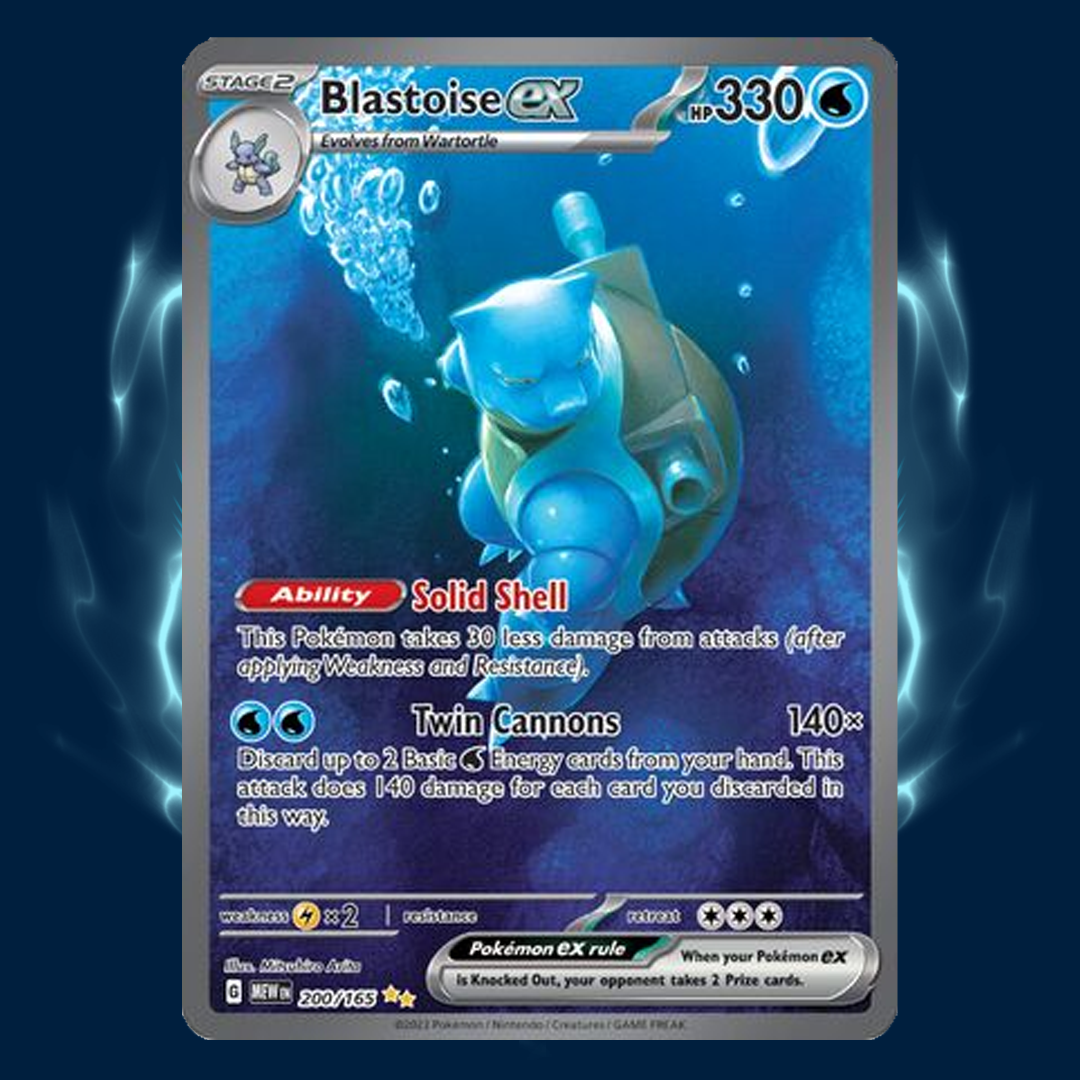 Pokemon 151 Blastoise SIR 200/165 Card Galaxy Pokemon 151 Blastoise SIR 200/165 Card Galaxy