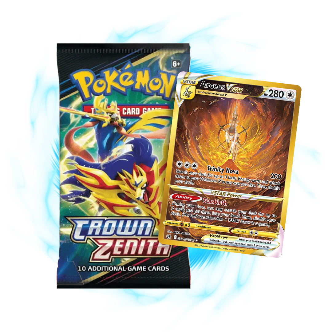 Crown Zenith Pokemon Booster Pack Pokmon Sealed TCG Pack For Collectors & Players Crown Zenith Booster Pack Crown Zenith Pokemon Booster Pack Pokmon Sealed TCG Pack For Collectors & Players Crown Zenith Booster Pack