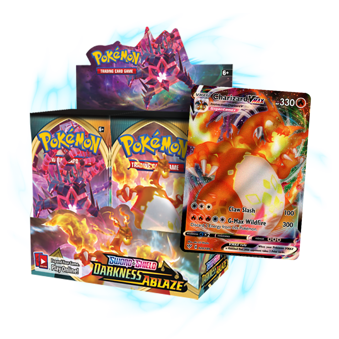 Pokémon Knock Out Tins, Darkness Ablaze ETB & 20 Darkness Ablaze Booster Packs 2024