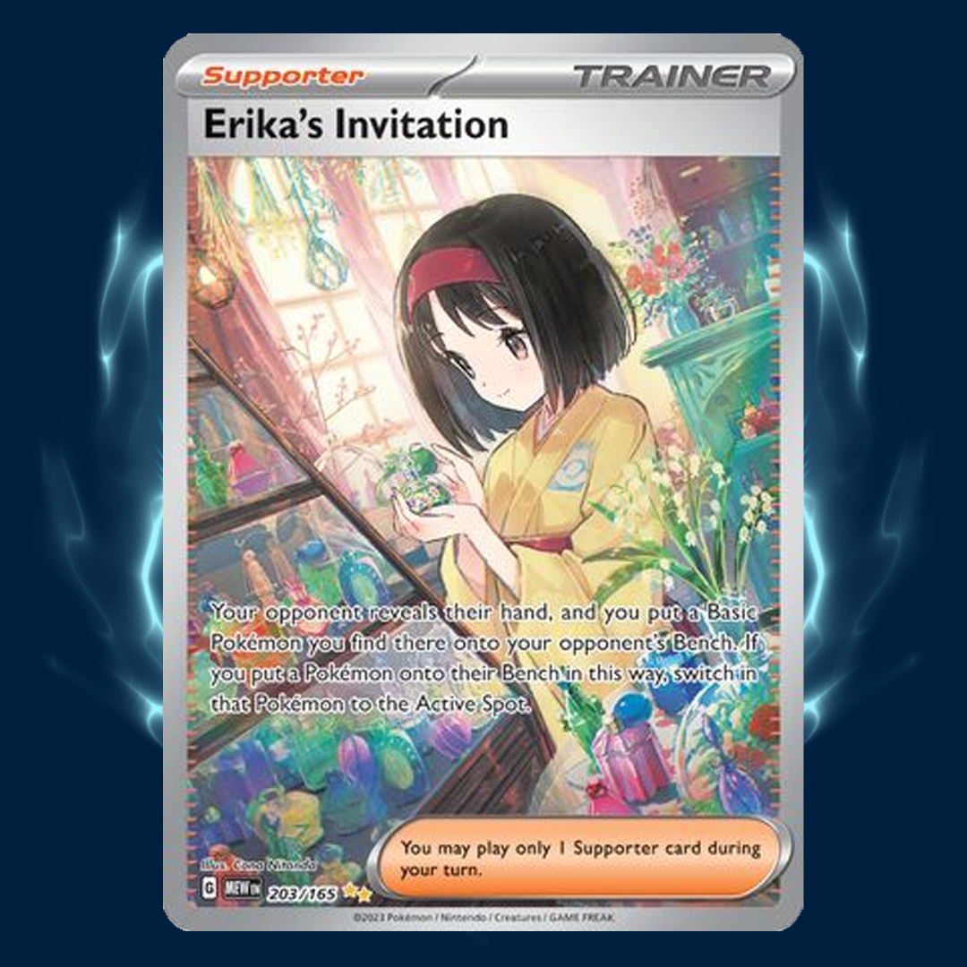 Pokemon 151 Erika's Invitation SIR 203/165 Card Galaxy Pokemon 151 Erika's Invitation SIR 203/165 Card Galaxy