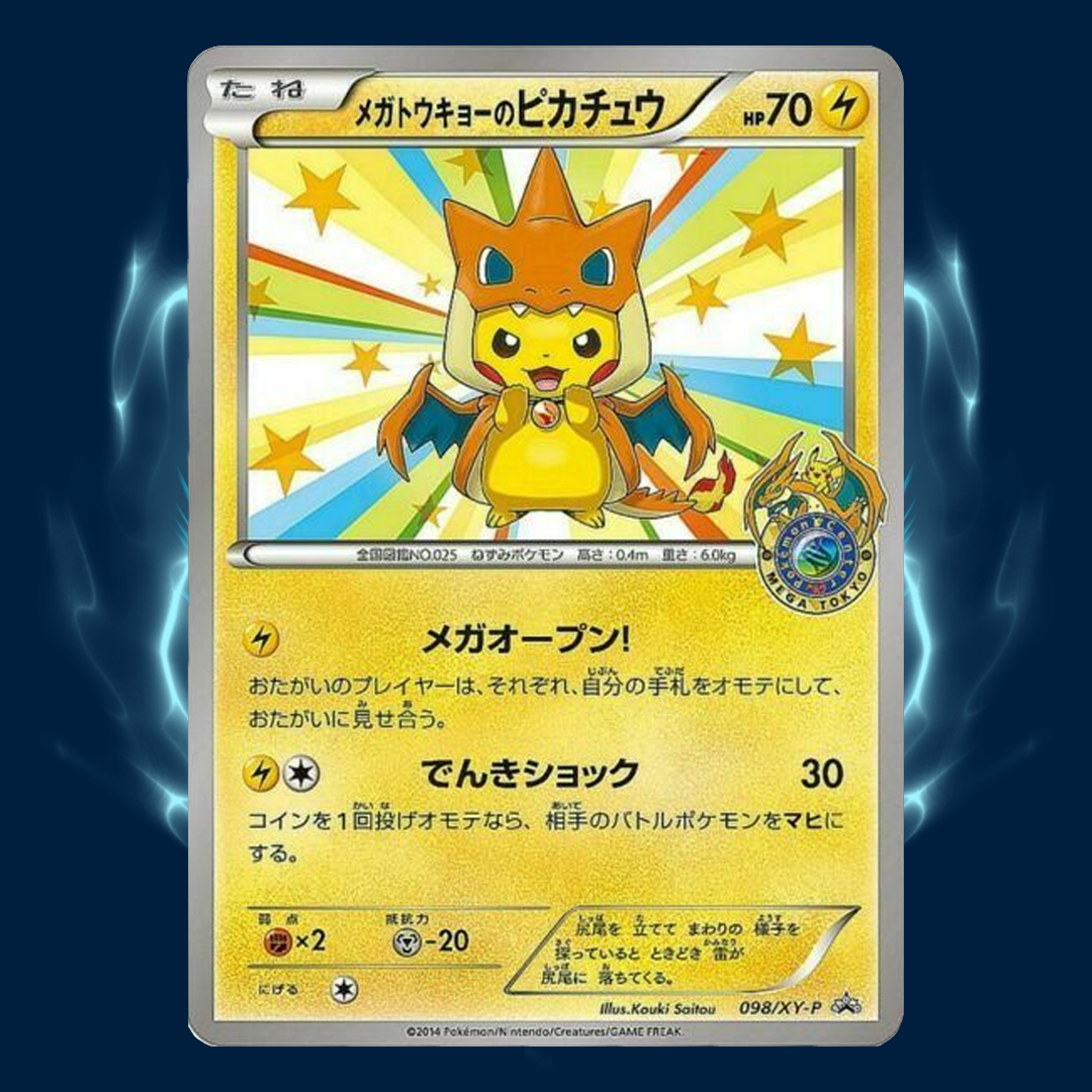 Pokemon Mega Tokyo's shops Pikachu Charizard Poncho 98/XY-P