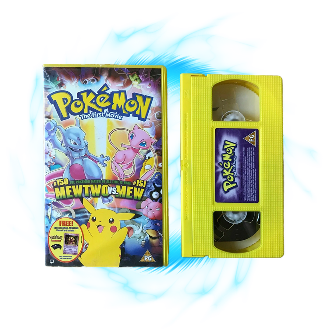 Pokemon The First Movie Mewtwo vs Mew VHS Tape Card Galaxy Pokemon The First Movie Mewtwo vs Mew VHS Tape Card Galaxy