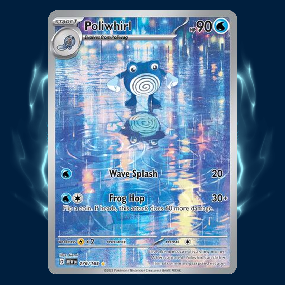 Pokemon 151 Poliwhirl IR 176/165 Card Galaxy Pokemon 151 Poliwhirl IR 176/165 Card Galaxy