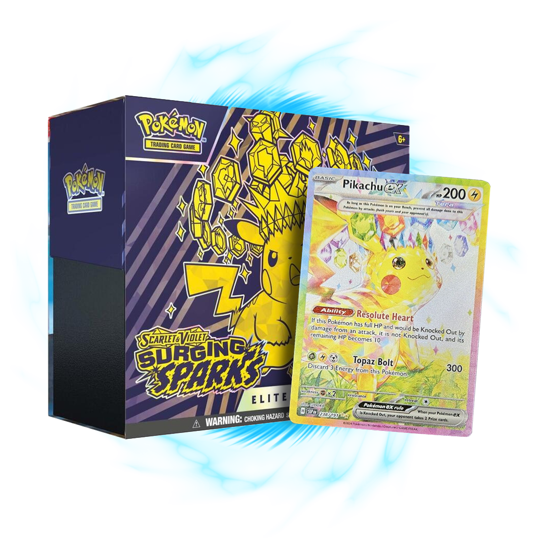 Pokemon Surging Sparks Elite Trainer Box Card Galaxy Pokemon Surging Sparks Elite Trainer Box Card Galaxy