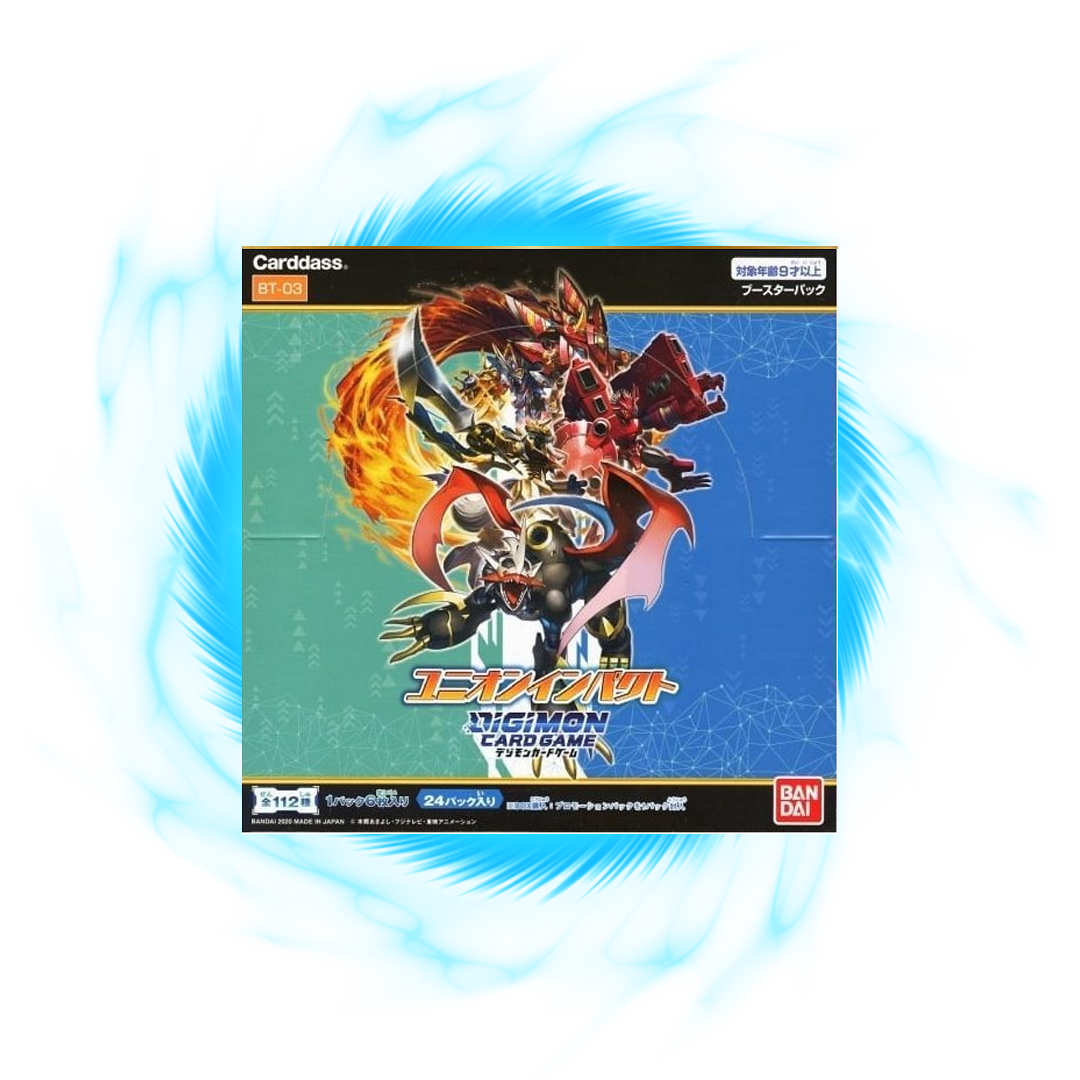 Digimon Union Impact BT03 Japanese Booster Box Card Galaxy Digimon Union Impact BT03 Japanese Booster Box Card Galaxy