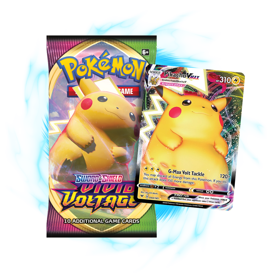 Pokemon Vivid Voltage Booster Pack Card Galaxy Pokemon Vivid Voltage Booster Pack Card Galaxy