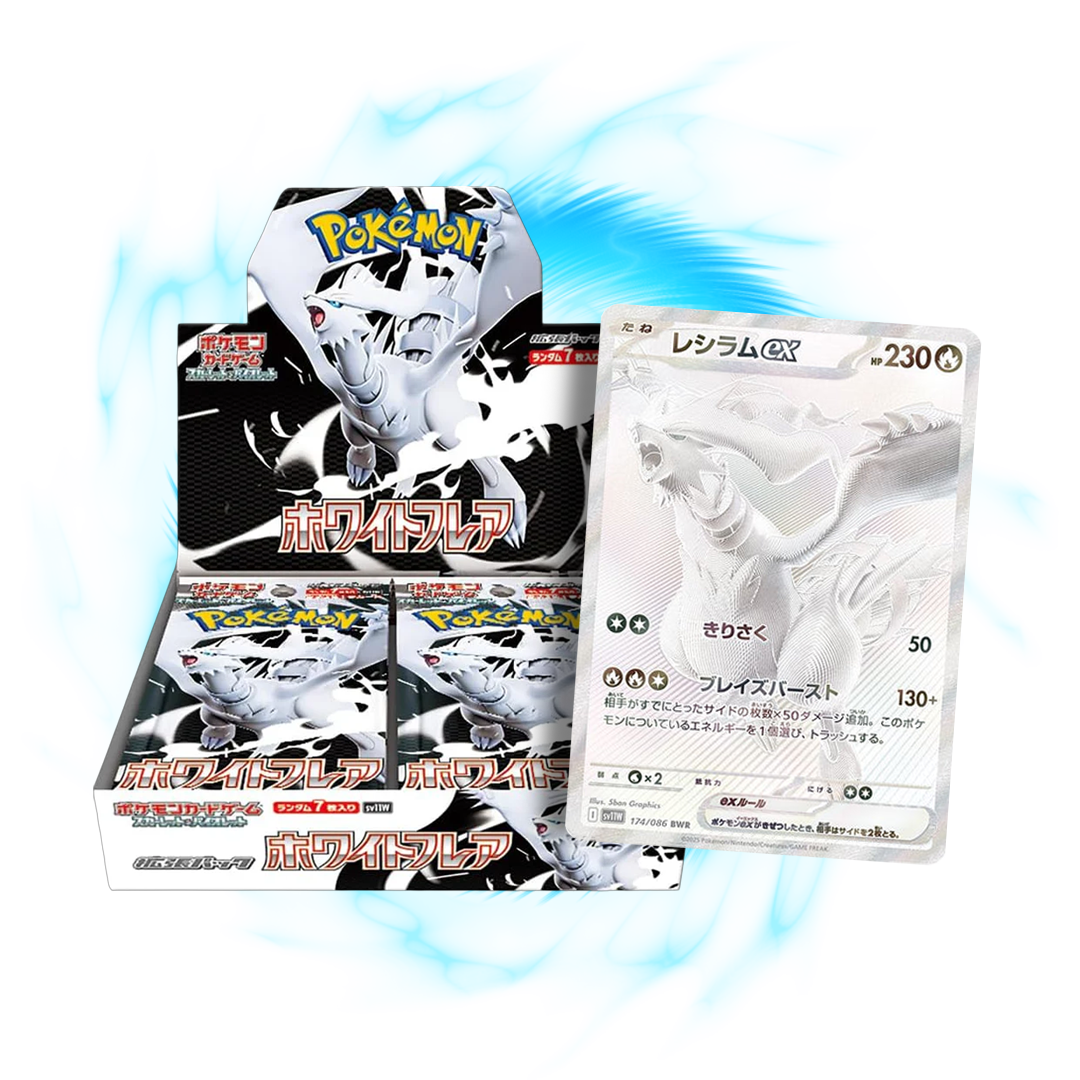 Pokemon White Flare sv11W Japanese Booster Box Card Galaxy Pokemon White Flare sv11W Japanese Booster Box Card Galaxy