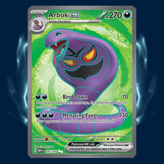 Pokemon 151 Arbok Full Art 185/165