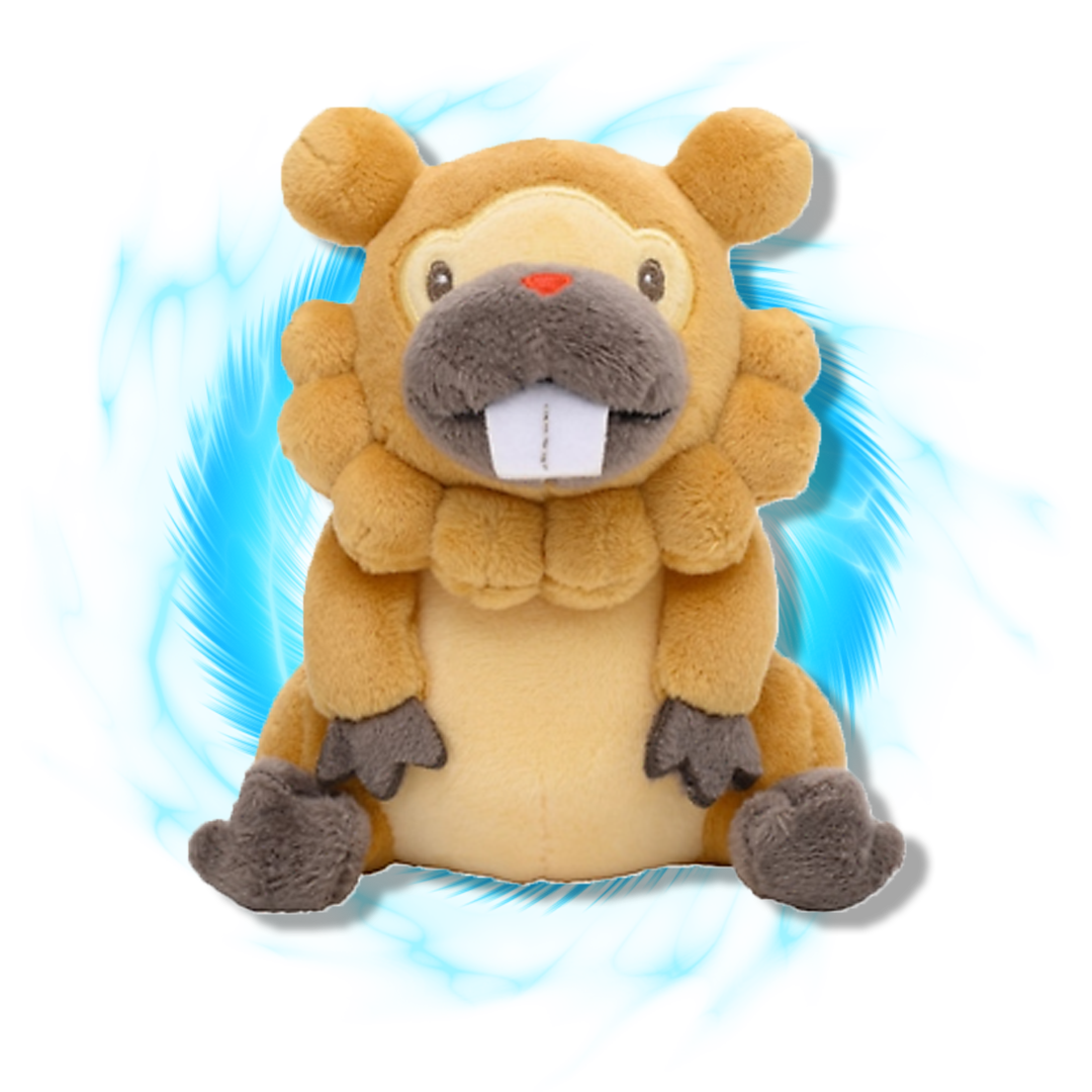 Pokemon Center Japanese Bidoof Fit Plushie