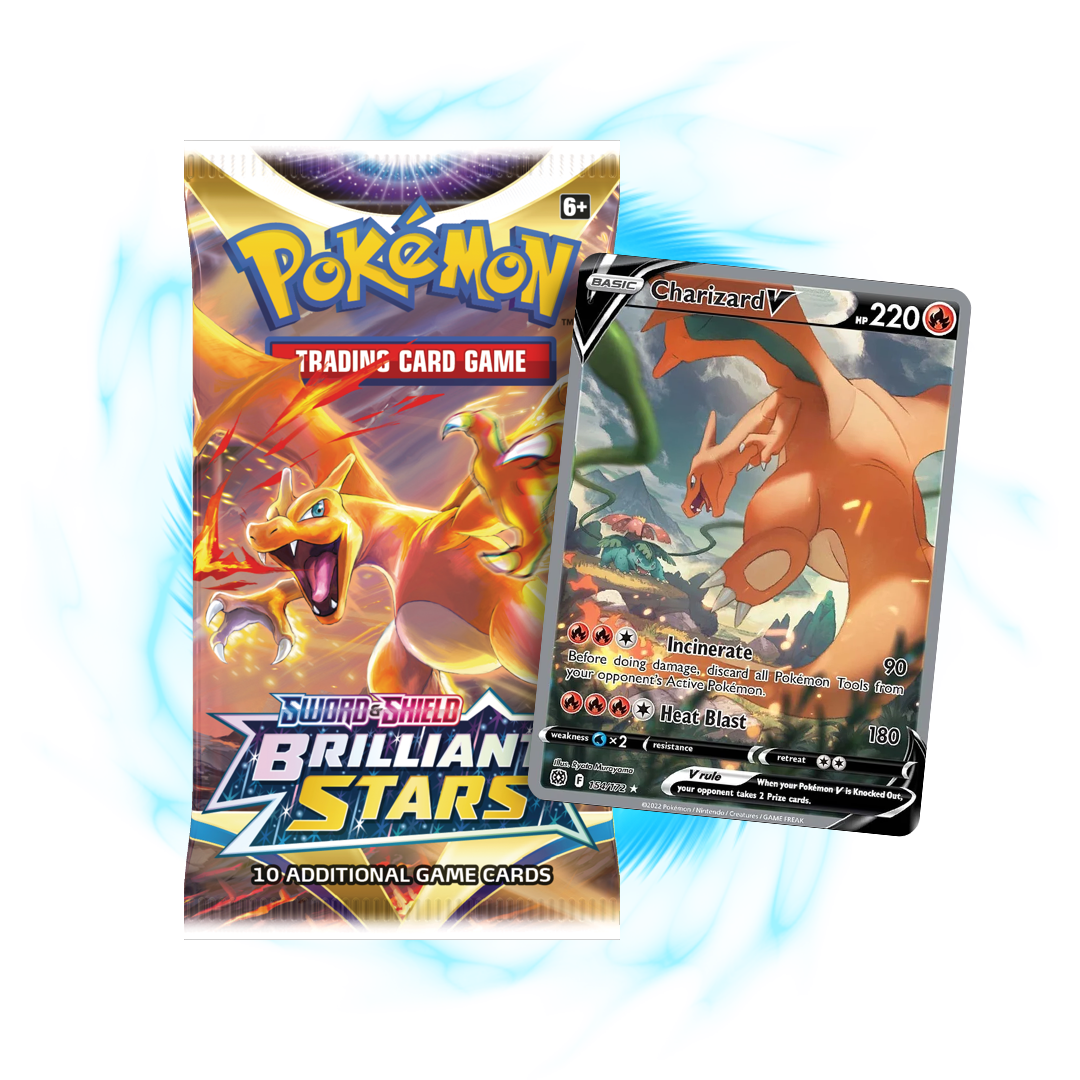 Pokemon Brilliant Stars Booster Pack Card Galaxy Pokemon Brilliant Stars Booster Pack Card Galaxy