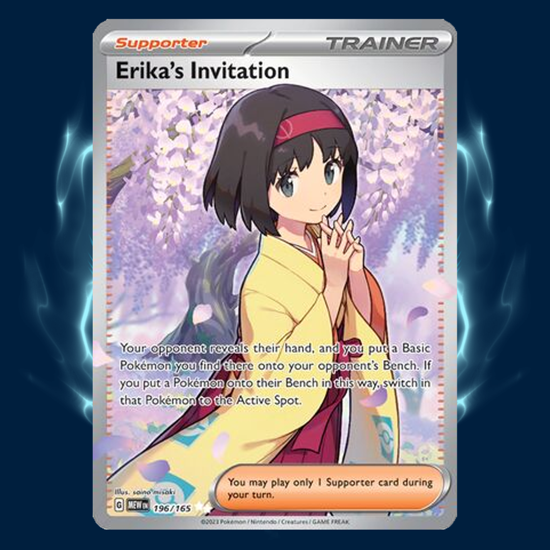 Pokemon 151 Erika's Invitation Full Art 196/165