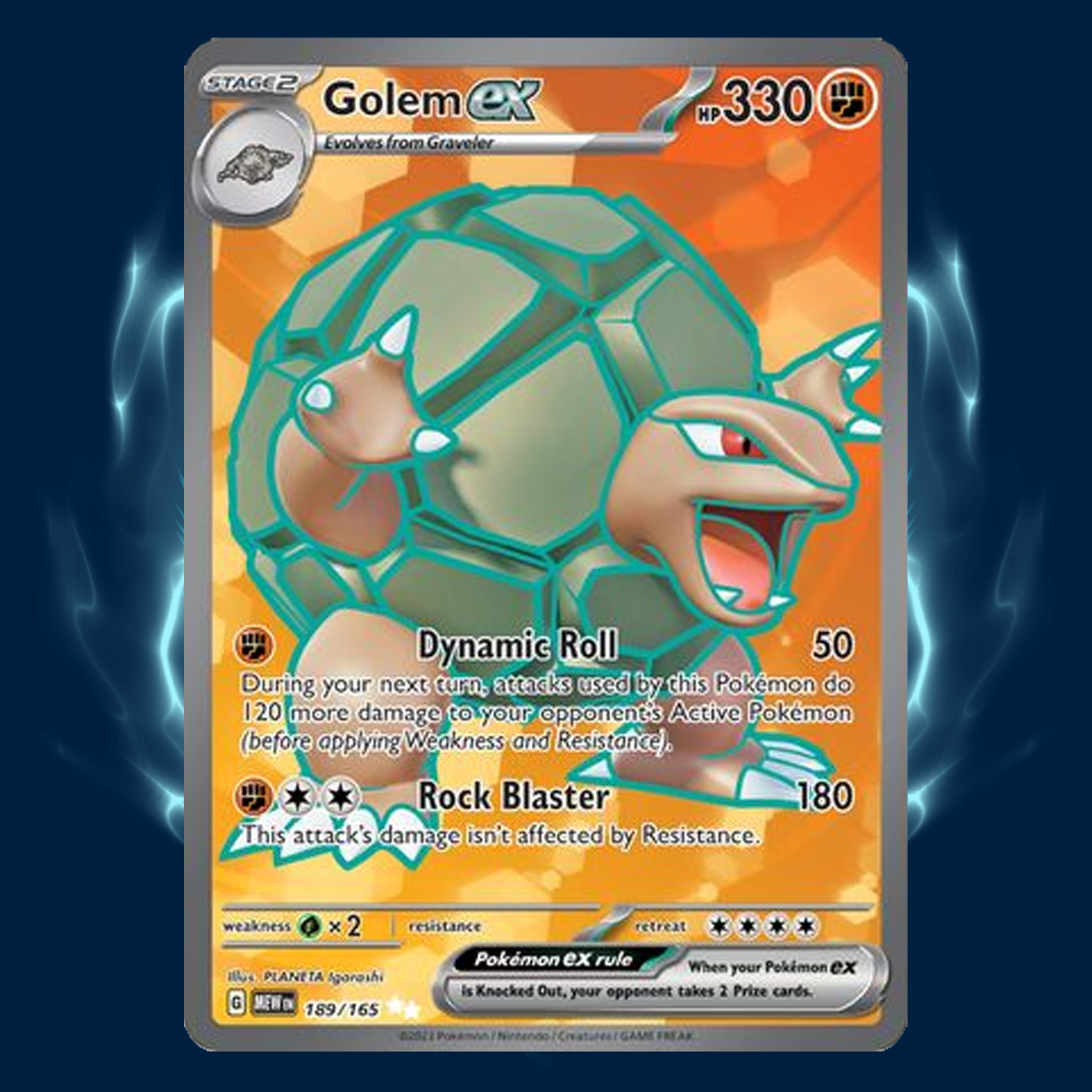 Pokemon 151 Golem Full Art 189/165