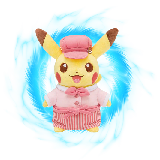 Pokemon Pikachu Café Plush Pink Limited Edition