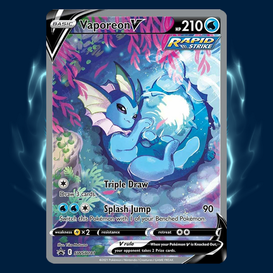 Pokemon Vaporeon V Black Star Promo SWSH181