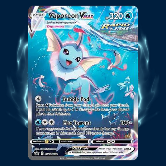 Pokemon Vaporeon Vmax Black Star Promo SWSH182