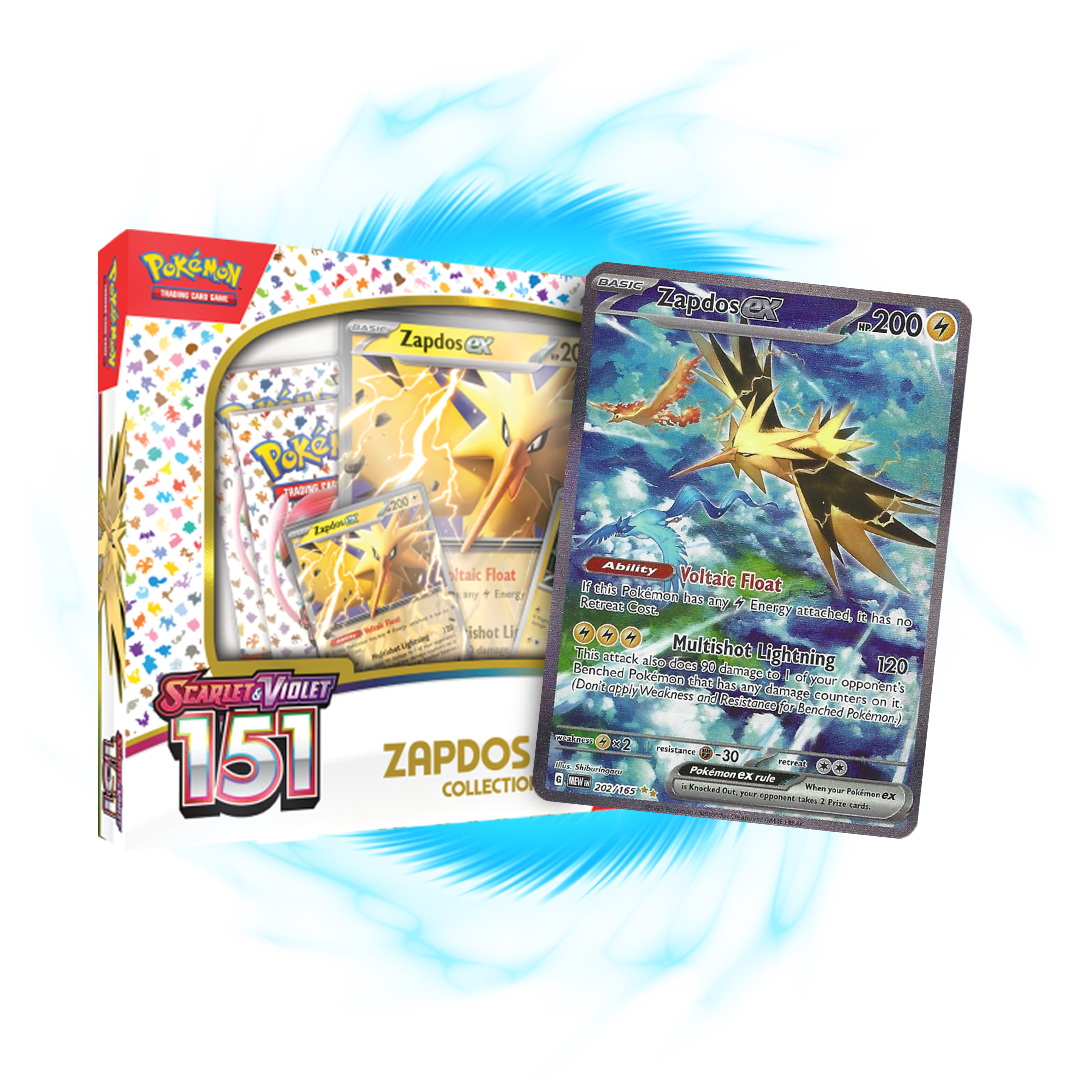 Pokemon 151 Zapdos Collection Box