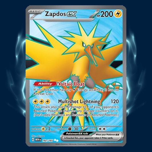 Pokemon 151 Zapdos Full Art 192/165